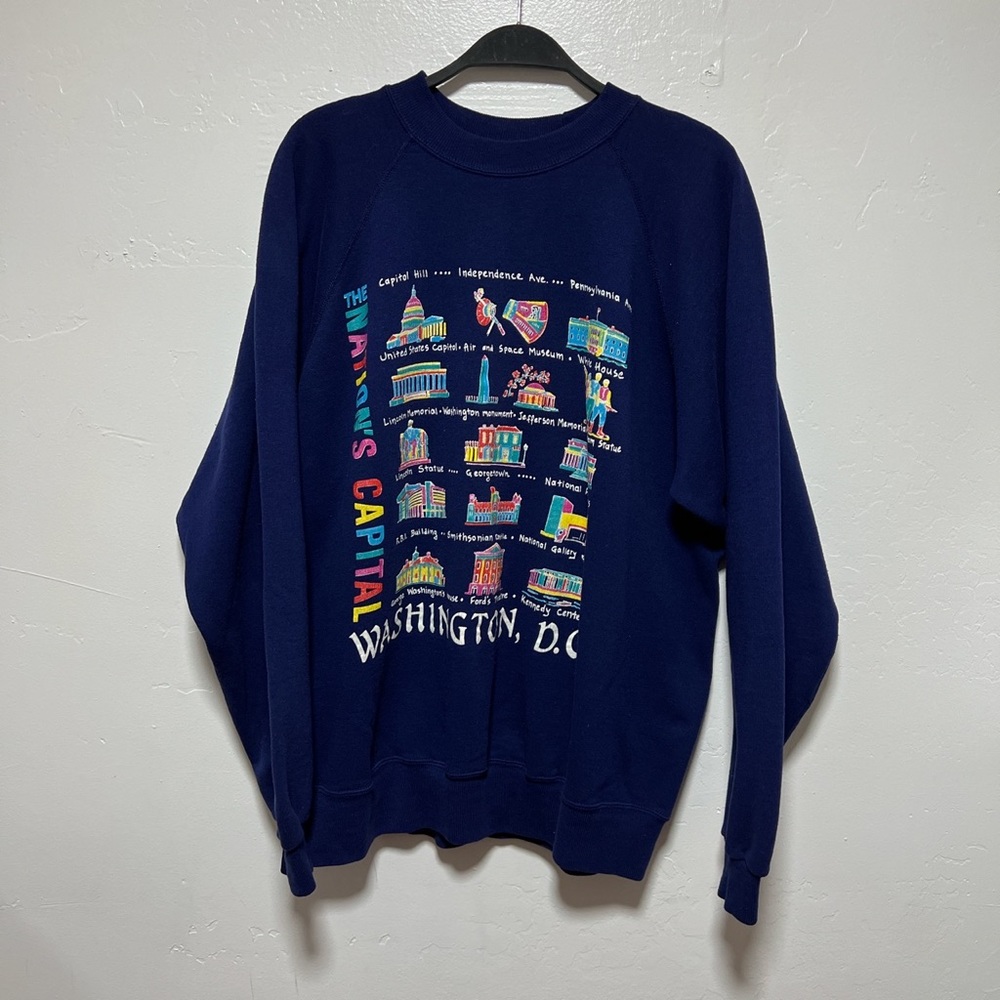 Vintage The Nations Capital Washington DC Crewneck Sweatshirt